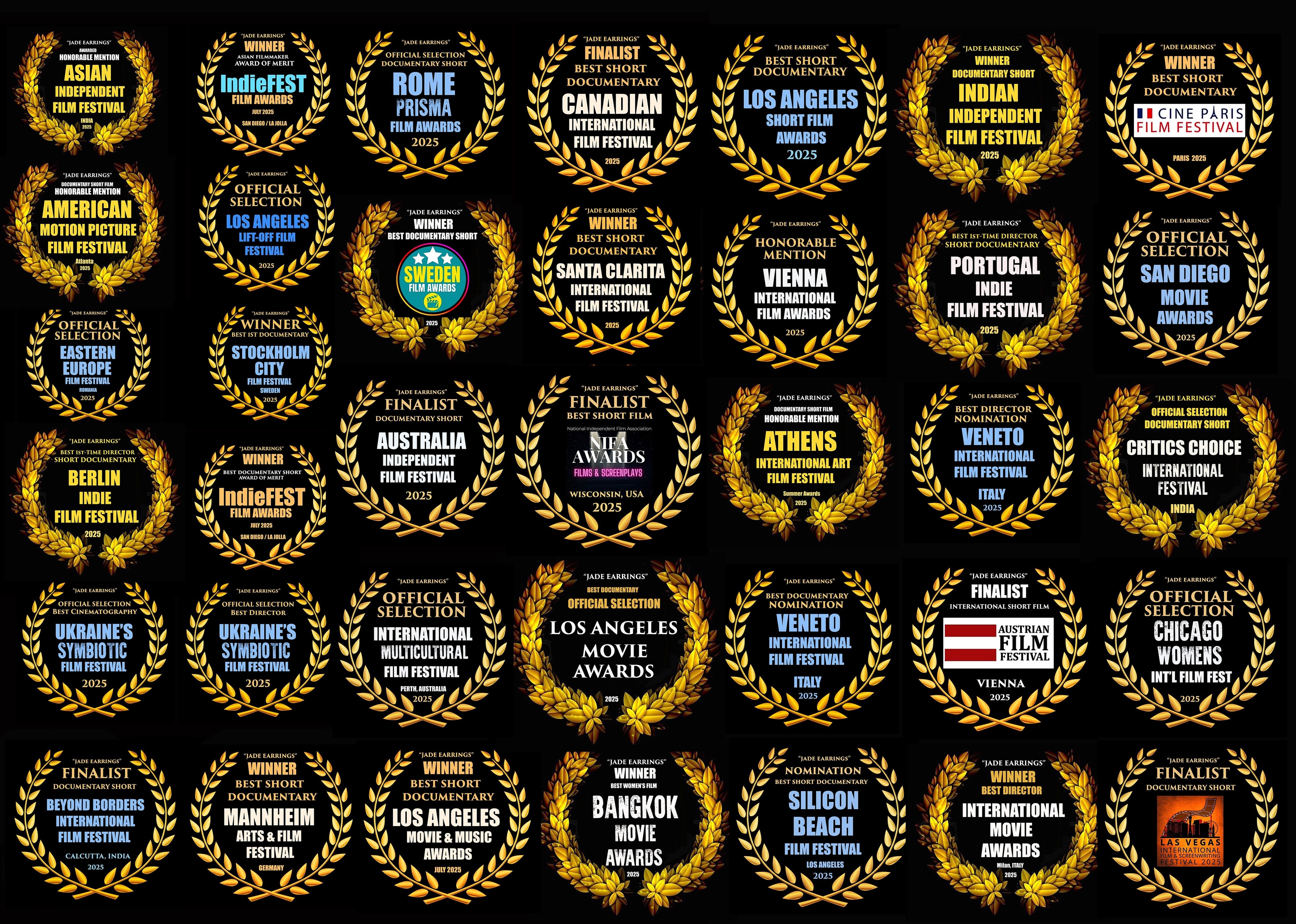 Festival laurel awards and nominations for Jade of the Last Empress